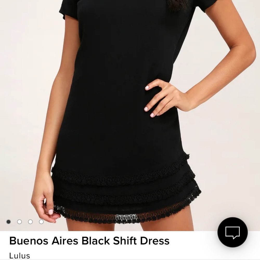 Lulus Buenos Aires Black Shift Dress